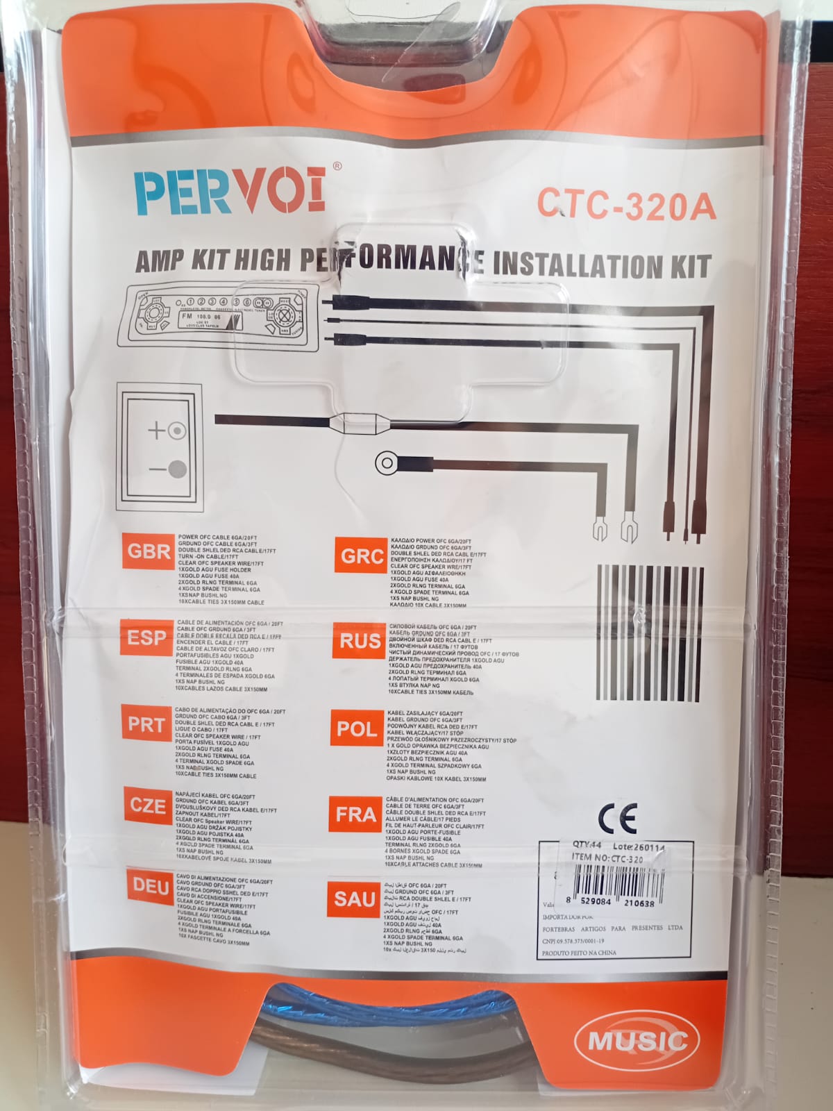 Kit de audio PERVOI 6GA foto 2