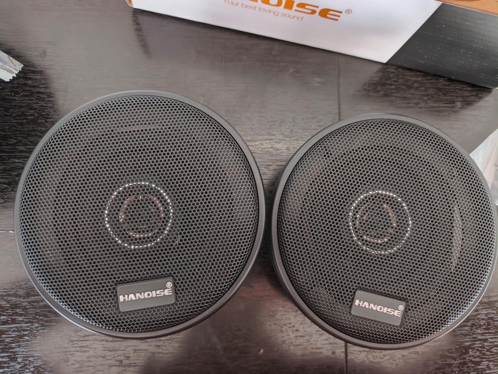 Parlantes coaxiales hanoise 4" foto 2